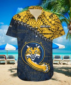 Quinnipiac Bobcats Hawaii Shirt Grunge Polynesian Tattoo – NCAA