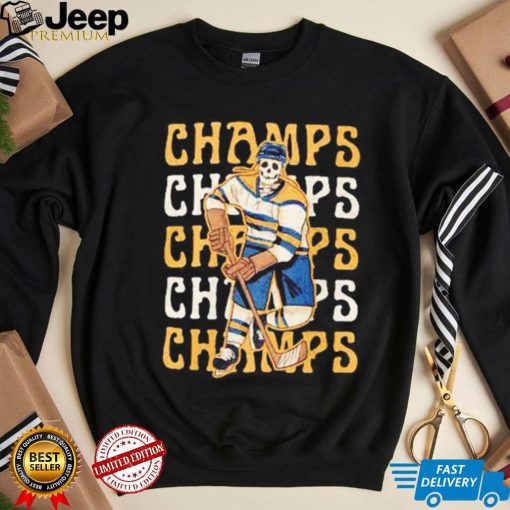 Quinnipiac Bobcats skeleton champs shirt