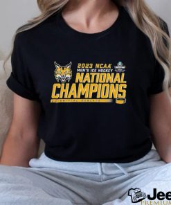 Quinnipiac University Bobcats National Champions 2023 Mens Frozen Four Shirt