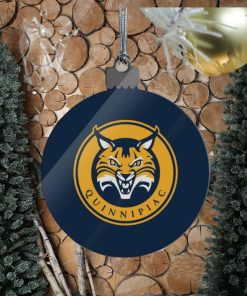 Quinnipiac University Primary Logo Acrylic Christmas Tree Holiday Ornament