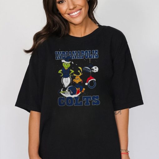 The Grinch And Dog Indianapolis Colts Christmas 2023 Shirt