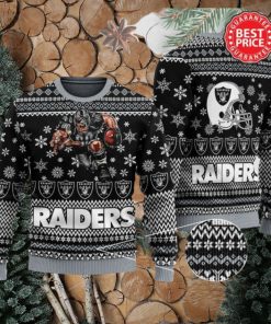 RAIDERS FOOTBALL ALL OVER PRINT UGLY CHRISTMAS SWEATER