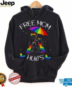 RAINBOW DINOSAUR MOM HUGS LGBT SHIRT