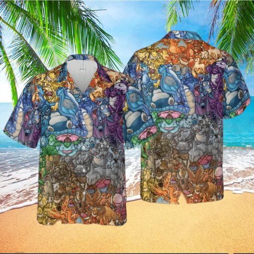 RAINBOW EPIC POKEMON HAWAIIAN SHIRT