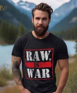 RAW IS WAR Ripple Junction Retro Logo Graphic T Shirt