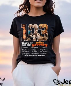 103 Years Of 1920 – 2023 The Three Stooges Signed Thank You For The Memories T Shirt