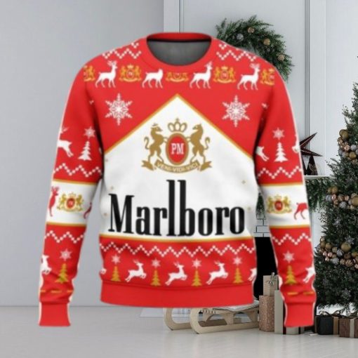 Marlboro Ugly Christmas Sweater 2023 Christmas Gift 3D Sweater