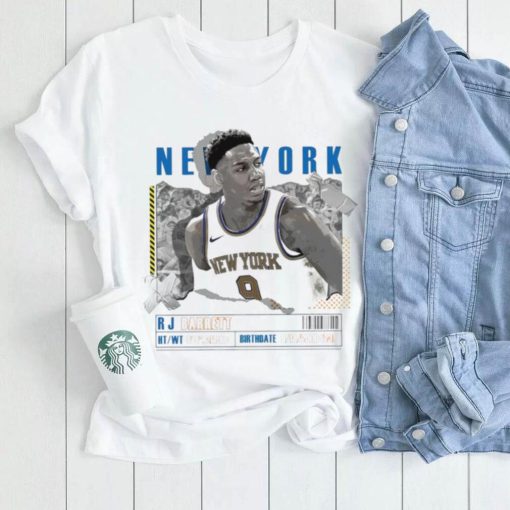 RJ Barrett number 9 New York Knicks basketball player paper poster shirt