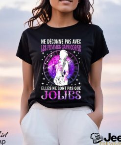 ROUND NECK T SHIRT WOMAN NE DECONNE PAS AVEC LES FEMMES CAPRICORNE SHIRT