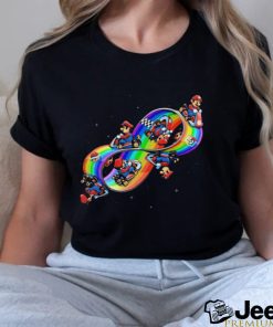 Mario Kart on a Mobius strip Mobius Kart LGBT Pride race shirt