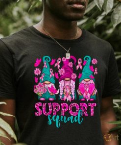 Breast Cancer Awareness Shirt For Women Gnomes Support Squad T Shirt