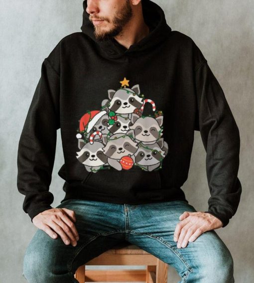 Raccoon Christmas Tree Funny Animal Christmas Unisex Shirt