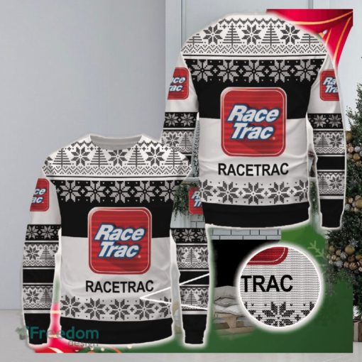 RaceTrac Logo Brands Ugly Christmas Sweater Gift For Men And Women