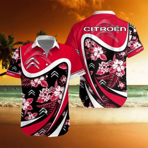 Racing Car Citroưn Logo Combo Hawaiian Shirt And Short Men Women hawaiian shirt