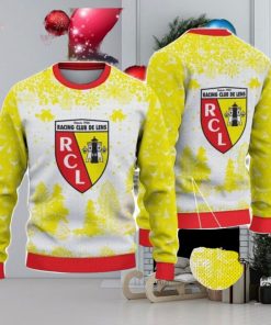 Racing Club de Lens Big Logo Pine Trees Big Fans Gift Christmas Sweater For Men And Women