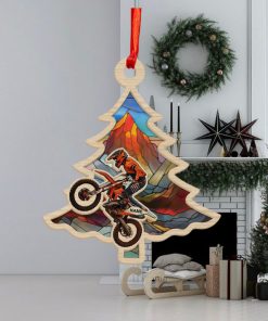 Racing Dirt Bike Color Personalized Suncatcher Ornament