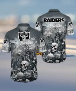 Raider Hawaiian Shirt Skull And Maple Tree A Must Have For Fall Fashionistas