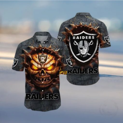 Raiders Hawaiian Shirt Halloween Horror Skull A Must Have For Any Halloween Party