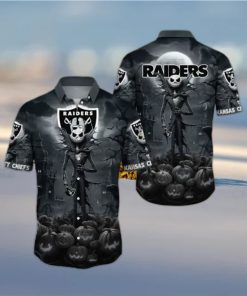 Raiders Hawaiian Shirt Printed Jack Skellington Gift For Football Fans