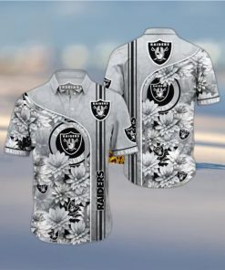 Raiders Hawaiian Shirt Skull And Lotus Flower Have For Fans Of Eastern Culture