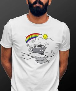 Rainbow Animals on Noah’s Ark art shirt