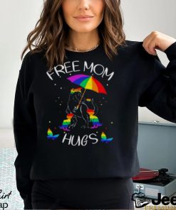 Rainbow Dinosaur Mom Hugs LGBT Shirt