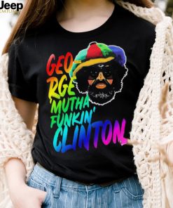 Rainbow Neon Text George Muthafunkin Clinton Shirt