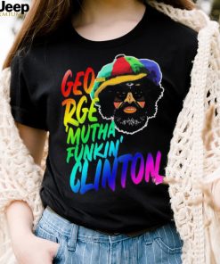 Rainbow Neon Text George Muthafunkin Clinton Shirt