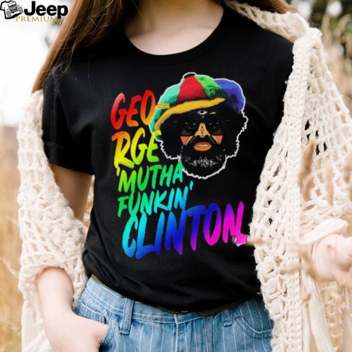 Rainbow Neon Text George Muthafunkin Clinton Shirt