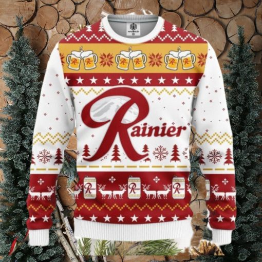 Rainier Beer Ugly Christmas Sweater