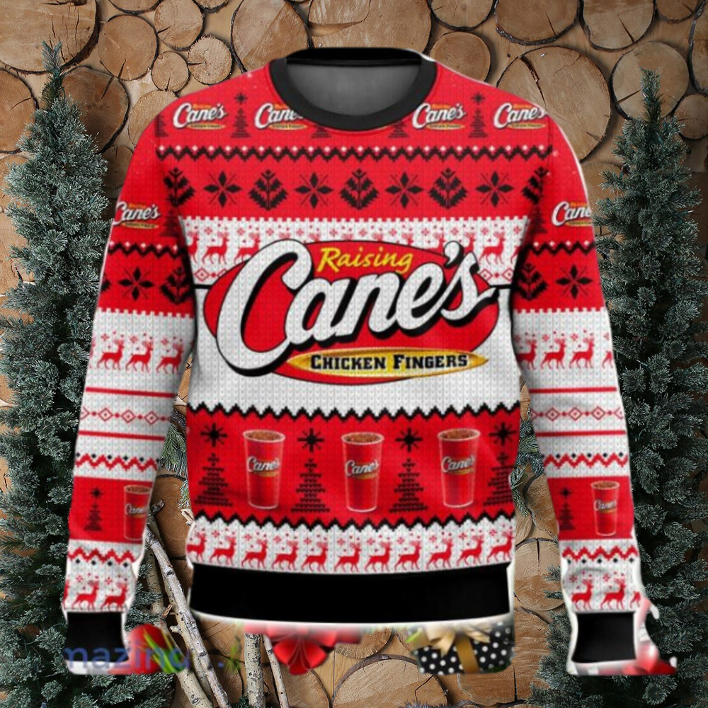 Raising Cane’s 3D Sweater Christmas Gift Ugly Christmas Sweater Xmas Gift Ideas