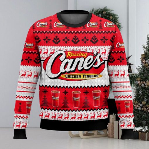 Raising Cane’s Ugly Christmas Sweater 2023 Christmas Gift 3D Sweater