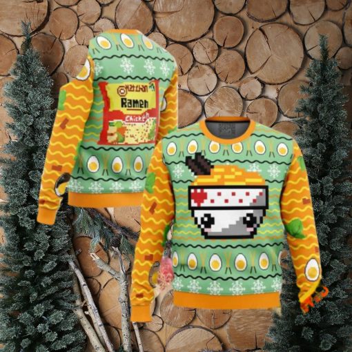 Ramen For Noodle Lovers Christmas 2023 Holiday Funny Ugly Sweater