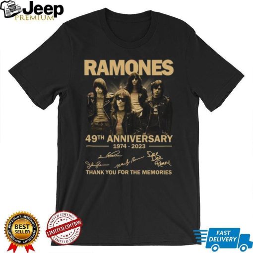 Ramones 49th Anniversary 1974 – 2023 Thank You For The Memories Shirt