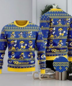 Rams Mickey Mouse Knitted Ugly Christmas Sweater