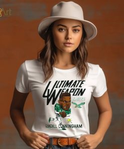 Randall Cunningham Philadelphia Eagles Homage Caricature Retired Player Tri Blend T Shirt