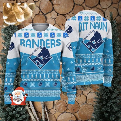 Randers FC 3D Ugly Christmas Sweater Christmas Holiday Gift Custom Name For Men And Women