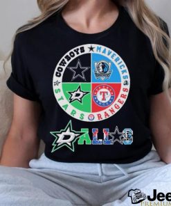 Rangers And Stars Dallas Sports Teams Logo Shirt