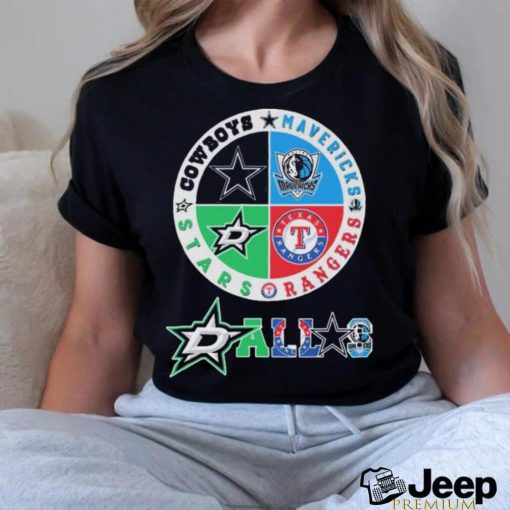 Rangers And Stars Dallas Sports Teams Logo Shirt