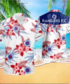 Rangers F C Hawaiian Shirt And Short Set Gift Men Women