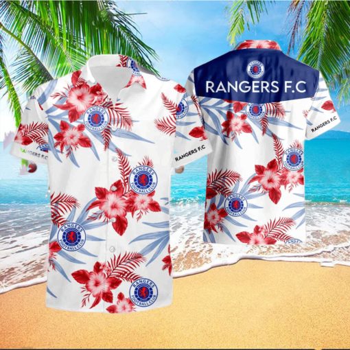 Rangers F C Hawaiian Shirt And Short Set Gift Men Women