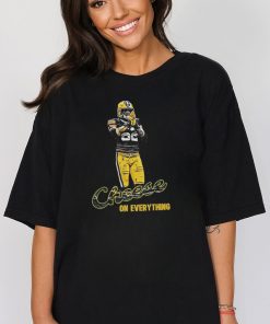 Rashan gary wearing cheese on everything shirt