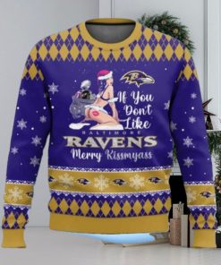 Ravens Football Merry Kissmyass Ugly Christmas Sweater