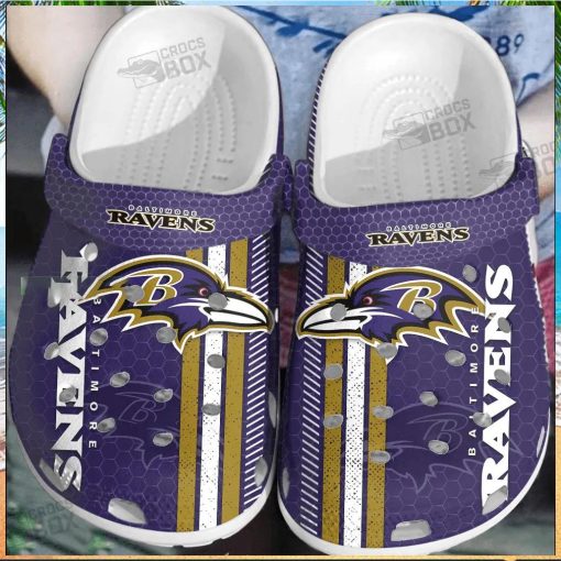 Ravens Purple Reign Comfort Crocs Clogs