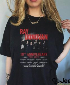 Ray Donovan 10th Anniversary 2013 – 2023 Thank You For The Memories T Shirt