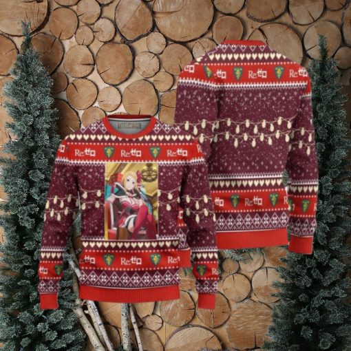 Re Zero Priscilla Ugly Christmas Sweater 3D Gift For Big Fans