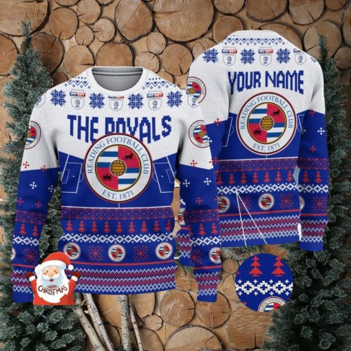 Reading F.C 3D Ugly Christmas Sweater Christmas Holiday Gift Custom Name For Men And Women