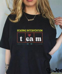 Reading Intervention Team Science Reading Teacher shirt