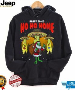 Ready To Go Home Santa Alien Funny Christmas Shirt