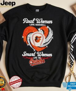 Real Women Love Baseball Smart Women Love The Orioles 2023 Shirt